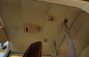 The Cessna's headliner